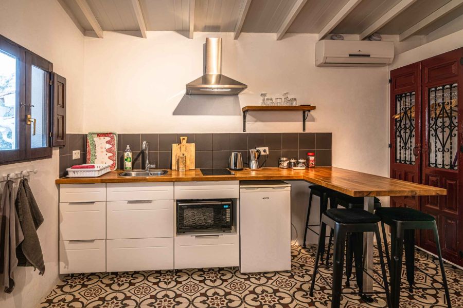 vakantiehuis, studio met keuken