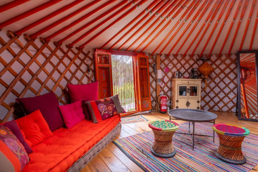 slapen in een yurt in Andalusië