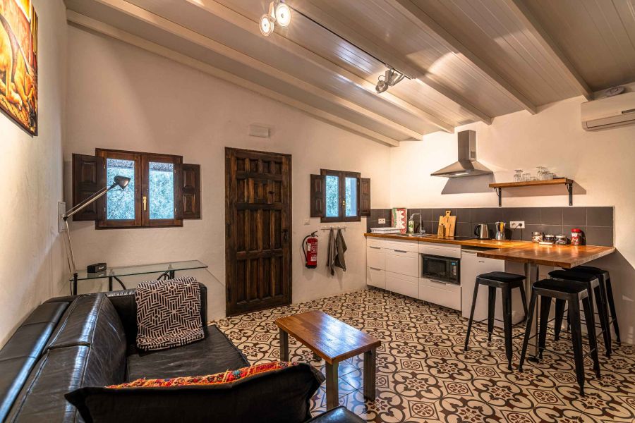 vakantiehuis met keuken en salon
